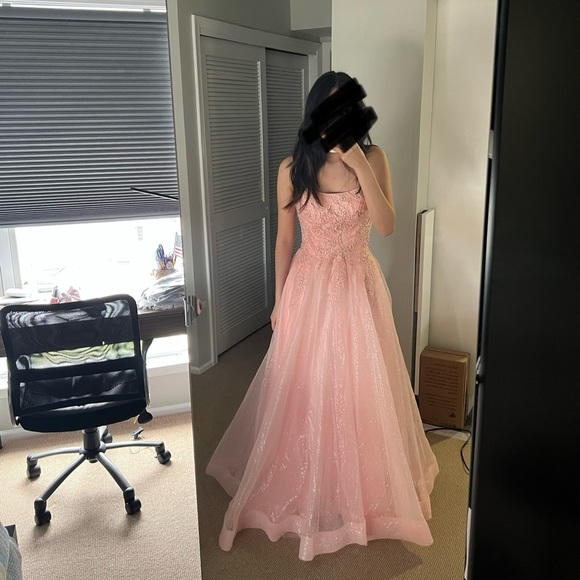 amarra blush pink prom dress - Picture 3 of 8